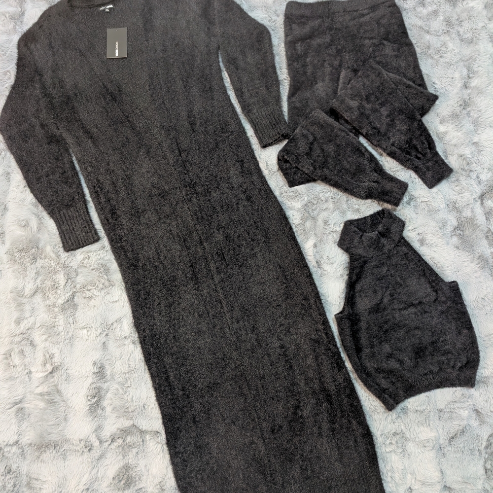 Women's Black Pant Set